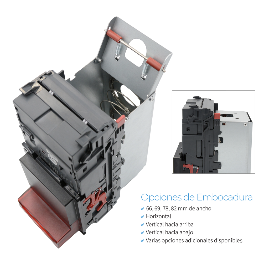 ACEPTADOR DE BILLETES INNOVATIVE MOD:NV9+/NL | CAPACIDAD: 300 BILLETES PROTOCOLO MDB