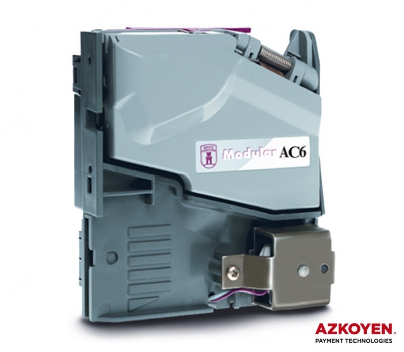 ACEPTADOR DE MONEDAS AZKOYEN MOD:AC6-D2S | PROTOCOLO: CCTALK VOLT: 12V A 24V DC