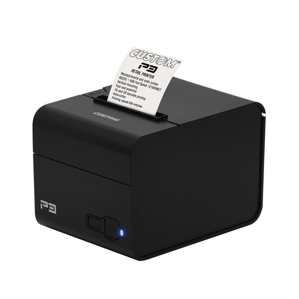 IMPRESORA CUSTOM MOD:STAMPANTE P3 ETH | RESOLUCIÓN: 203 DPI ANCHO DE PAPEL: 57MM / 80MM